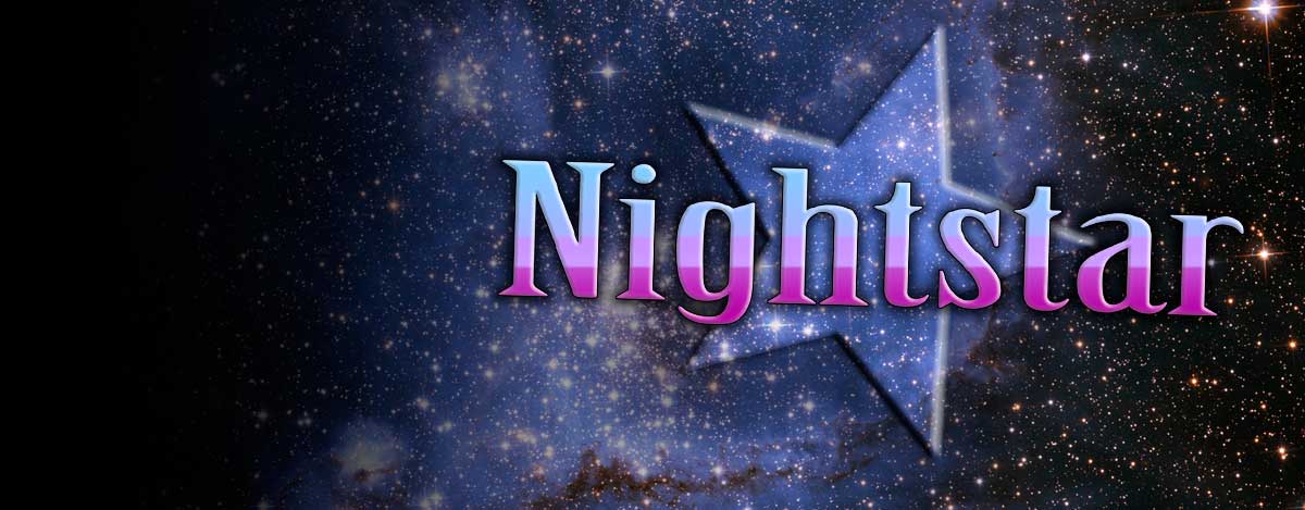 Nightstar starry sky sign